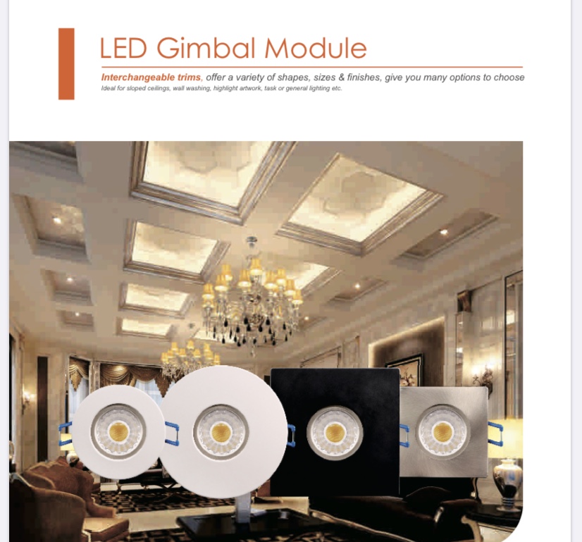 LED Recessed Gimbal Ceiling Lights - Image 5